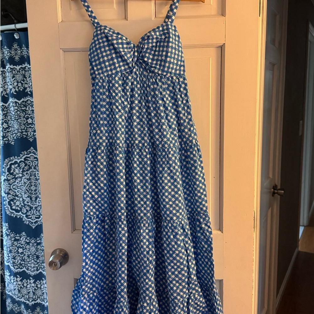 Blue Gingham Women's Dress